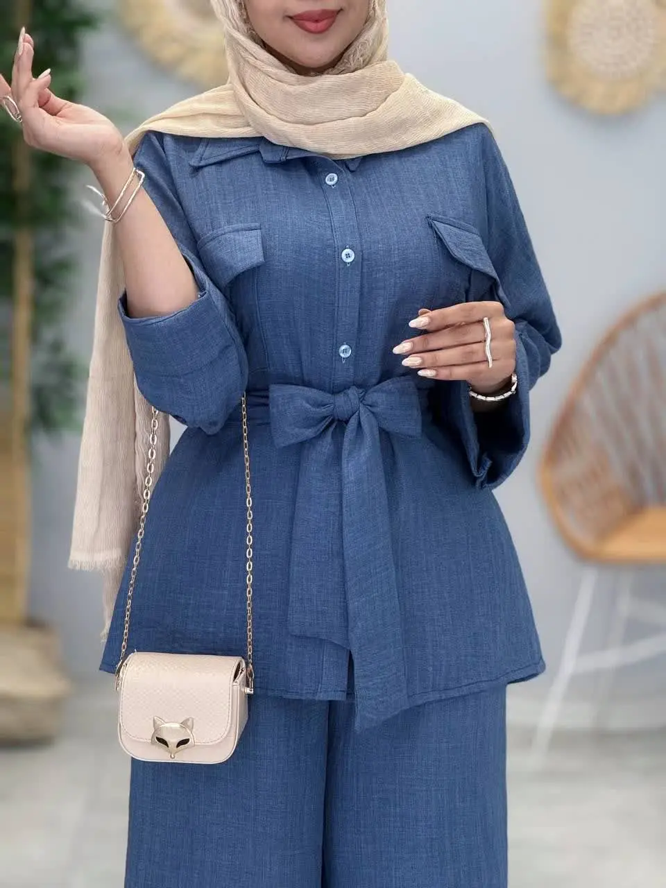 3446-شومیز و شلوار سونیا